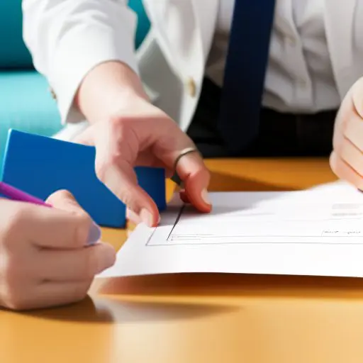 Person signing donation agreement